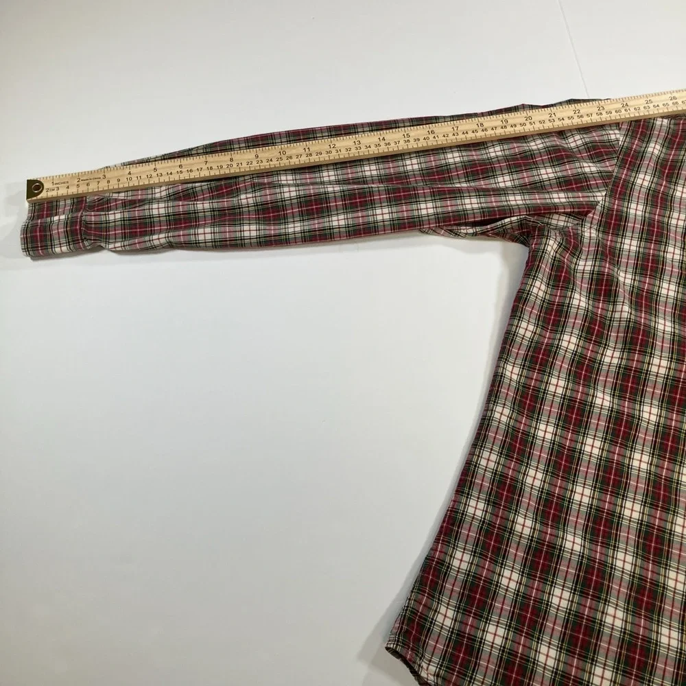Polo Ralph Lauren Shirt Mens Medium M Custom Fit Plaid Button Down Long‎ Sleeve